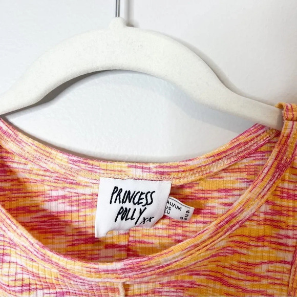 Princess Polly Rae Crop Top in Pink / Orange - Picture 5 of 6